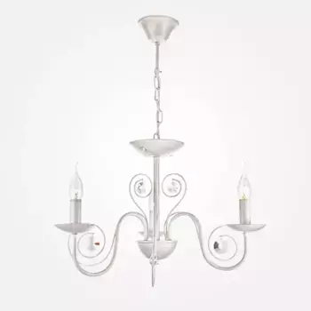 Подвесная люстра Eurosvet 60018/3 белый с золотом