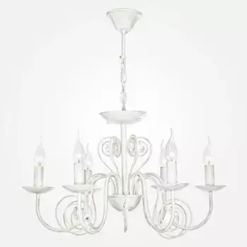 Подвесная люстра Eurosvet 60018/6 белый с золотом