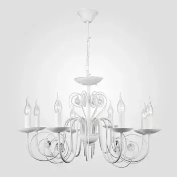 Подвесная люстра Eurosvet 60018/8 белый с золотом