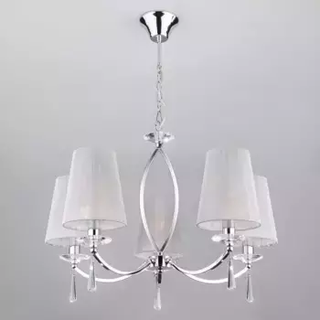 Подвесная люстра Eurosvet 60079/5 хром