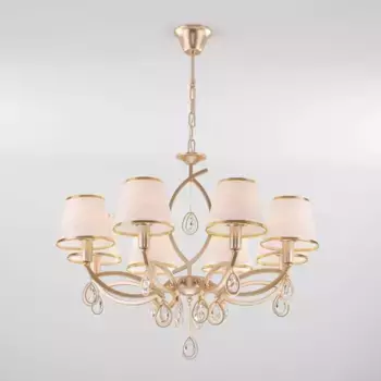Подвесная люстра Eurosvet 60091/8 перламутровое золото