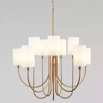 Подвесная люстра Eurosvet Abbey 60164/10 латунь