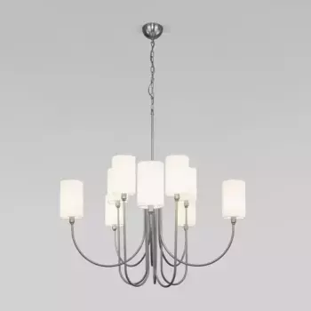 Подвесная люстра Eurosvet Abbey 60164/10 никель Smart