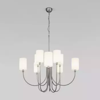 Подвесная люстра Eurosvet Abbey 60164/10 никель Smart a065750