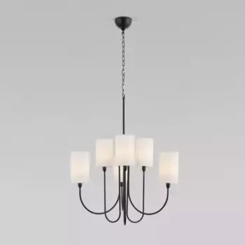 Подвесная люстра Eurosvet Abbey 60164/6 черный Smart a065746