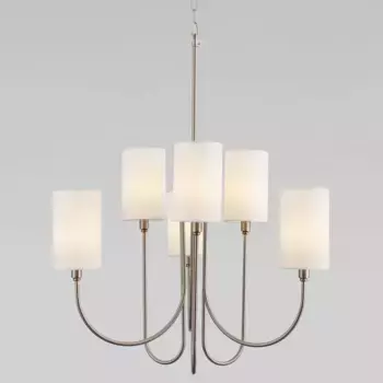 Подвесная люстра Eurosvet Abbey 60164/6 никель