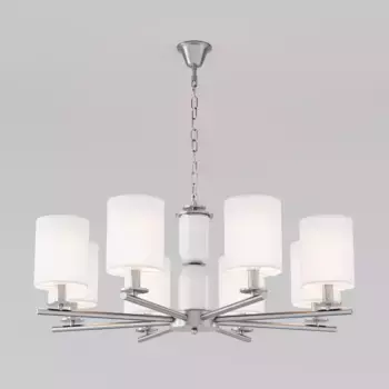 Подвесная люстра Eurosvet Caprera 60146/8 никель Smart a063869