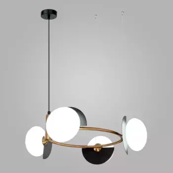Подвесная люстра Eurosvet Moity 70150/4 черный/латунь Smart a064822