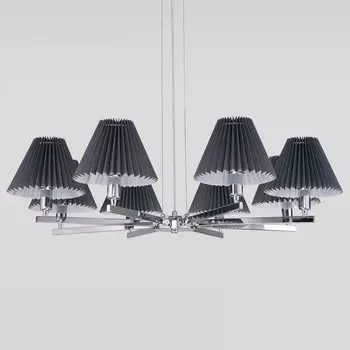 Подвесная люстра Eurosvet Peony 60136/8 хром/графит