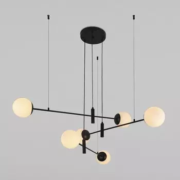 Подвесная люстра Eurosvet Planet 70146/6 черный