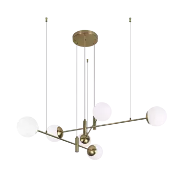 Подвесная люстра Eurosvet Planet 70146/6 латунь Smart a062028