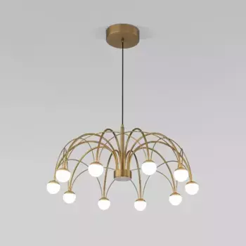 Подвесная люстра Eurosvet Ragno 90030/10 LED золото a069298