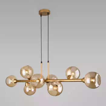 Подвесная люстра Eurosvet Roger 70113/8 янтарный