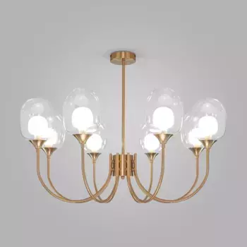 Подвесная люстра Eurosvet Spritz 70217/8 латунь