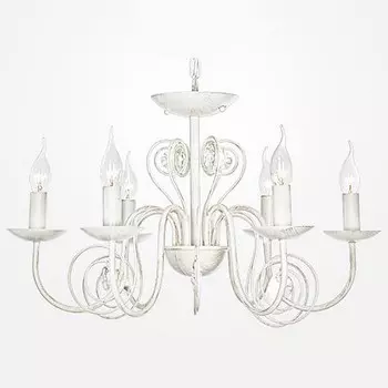 Подвесная люстра Eurosvet Tomas 60018/6 белый с золотом