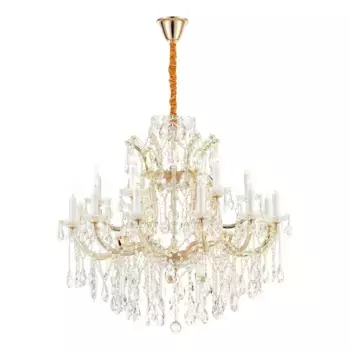 Подвесная люстра iLamp Diamond 6071-18 GD+CL