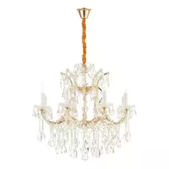 Подвесная люстра iLamp Diamond 6071-8 GD+CL