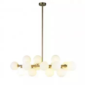 Подвесная люстра iLamp Golden 8516P/L BR-WH