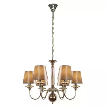 Подвесная люстра iLamp Rolling P2406-6 Nickel