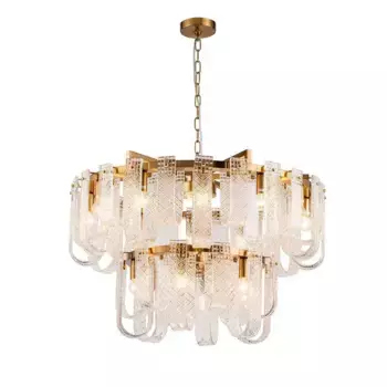 Подвесная люстра Indigo BRINA 12027/18P Brass V000366