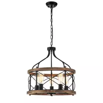 Подвесная люстра Indigo Camino 10017/5P Black V000206