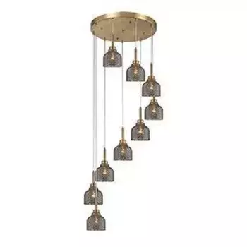 Подвесная люстра Indigo Caramella 11039/9P Smoke V000434