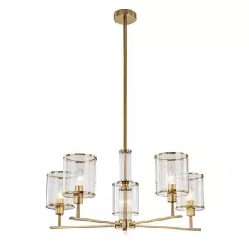 Подвесная люстра Indigo Dante 13022/5R Brass V000409