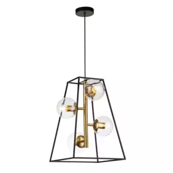 Подвесная люстра Indigo Faccetta 13005/A/4P Black V000106