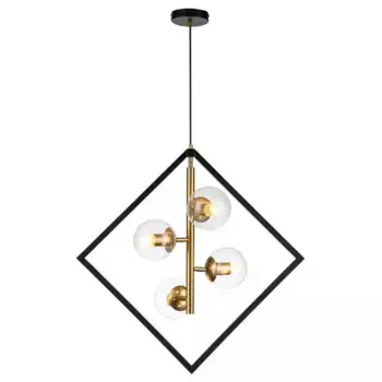 Подвесная люстра Indigo Faccetta 13005/B/4P Black V000107