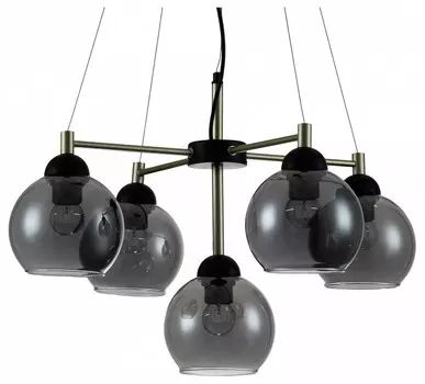Подвесная люстра Indigo Grappoli 11029/5P Black V000215