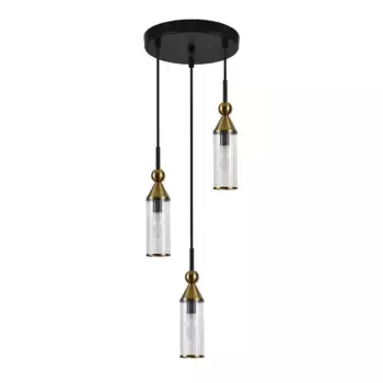 Подвесная люстра Indigo Torazzo 13037/3S Black V000532