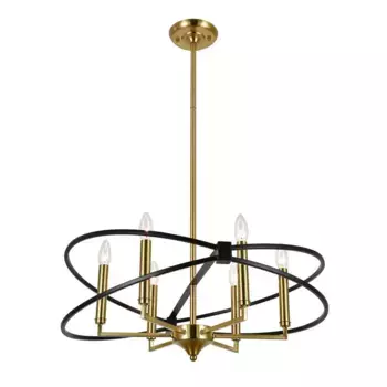 Подвесная люстра Indigo Trionfo V10020/6R Black V000487