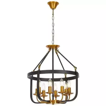 Подвесная люстра Lumina Deco Berling LDP 8024-8 BK+MD