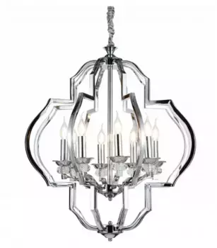 Подвесная люстра LUMINA DECO Cesaro LDP 17078-8 CHR