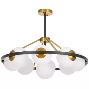 Подвесная люстра Lumina Deco Donzano LDP 8034-9 BK+WT