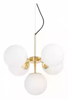 Подвесная люстра LUMINA DECO LDP 6041-5 GD