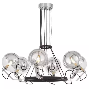 Подвесная люстра Lumina Deco LDP 9110-6 BK+CHR
