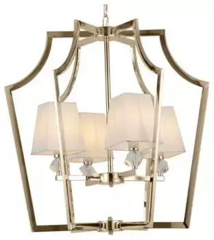 Подвесная люстра LUMINA DECO Montero LDP 1249-4 GD+WT