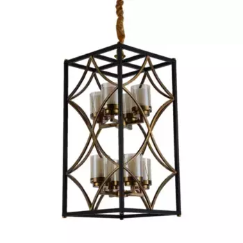 Подвесная люстра Lumina Deco Quadrato LDP 1223-8 BK+MD