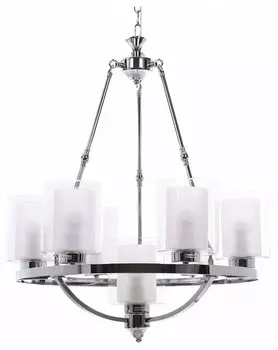 Подвесная люстра LUMINA DECO Santini LDP 1220-7 CHR+WT