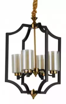 Подвесная люстра LUMINA DECO Vigatto LDP 1224-4 BK+MD