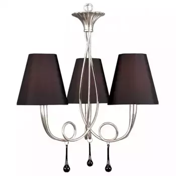 Подвесная люстра Mantra Paola Painted Silver 3532