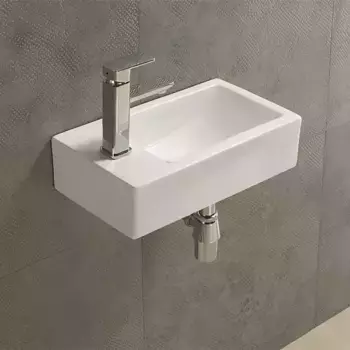 Подвесная раковина Art&Max 45х25 AM-7948-R правая белая