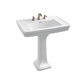 Раковина с пьедесталом Boheme Vogue 81 белая глянцевая