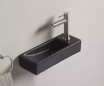 Подвесная раковина Gid 38 Bm9271L левая черная матовая