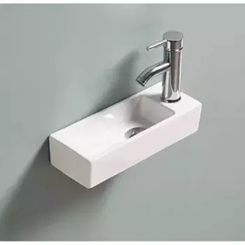 Подвесная раковина Gid 38 левая белая