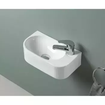 Подвесная раковина Gid 40 левая белая