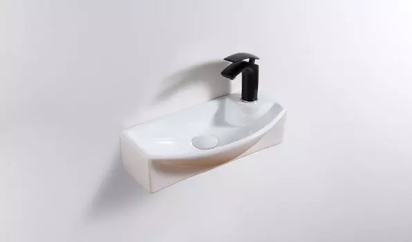 Подвесная раковина Gid 45.5 левая белая