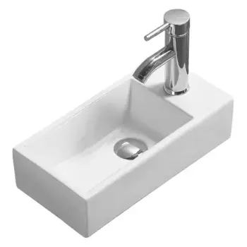 Подвесная раковина Melana 41х21 белая