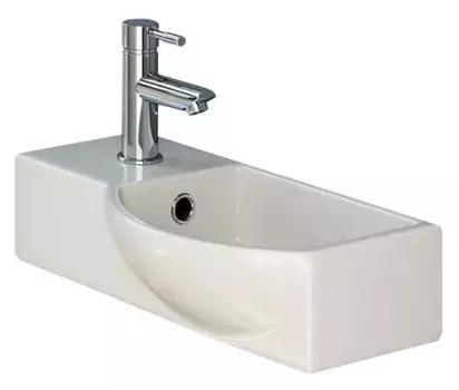 Подвесная раковина Melana 41х22.5 правая белая